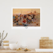 チャールズ・M・ラッセルの最初のワゴントラック(1908年) ポスター (キッチン)