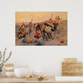 チャールズ・M・ラッセルの最初のワゴントラック(1908年) ポスター (キッチン)