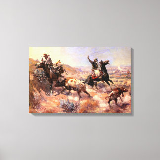 チャールズ・M・ラッセルの深刻な苦境 キャンバスプリント