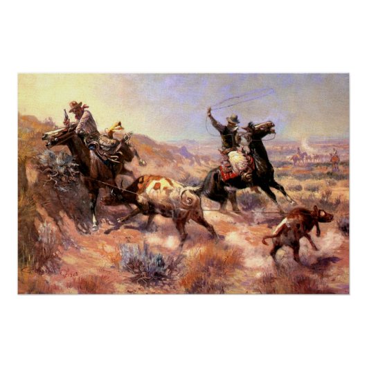 チャールズ・M・ラッセルの深刻な苦境 ポスター (正面)