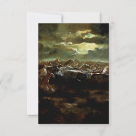 チャールズ・M・ラッセルの「最後のスタンド」ウェスタン・アート サンキューカード