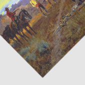 チャールズ・M・ラッセル著「ウィスキー密輸業者」 薄葉紙 (詳細)