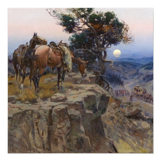 チャールズ・M・ラッセル著「純真の同盟国」 フォトプリント            (正面)