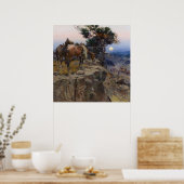 チャールズ・M・ラッセル著「純真の同盟国」 ポスター (キッチン)