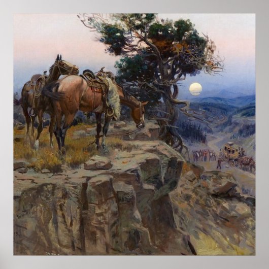 チャールズ・M・ラッセル著「純真の同盟国」 ポスター (正面)