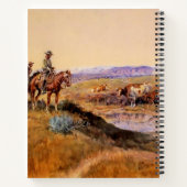 チャールズ・M・ラッセル「やり直し」ウェスタンアート ノートブック (裏面)