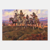 チャールズ·M·ラッセル『ウルフメン』 ラッピングペーパーシート (正面3)