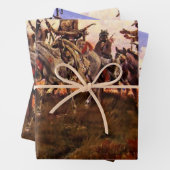 チャールズ·M·ラッセル『ウルフメン』 ラッピングペーパーシート (インサイチュ)