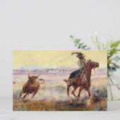 チャールズ·M·ラッセル『オンザ·ポンド』 便箋 (スタンド正面)