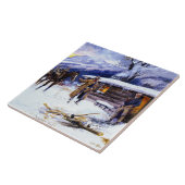 チャールズ·M·ラッセル『クリスマス·ミート』 タイル (側面)