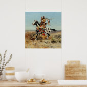 チャールズ・M・ラッセル『ダコタのチーフ』 ポスター (キッチン)