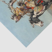 チャールズ・M・ラッセル『ダコタのチーフ』 薄葉紙 (詳細)