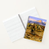 チャールズ・M・ラッセル「ペイ・ダートを叩く」 ノートブック (内部)