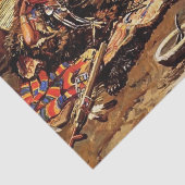 チャールズ·M·ラッセル「待ちと不機嫌」 薄葉紙 (詳細)