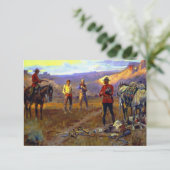 チャールズ·M·ラッセル「財貨に捕まる」 サンキューカード (スタンド正面)