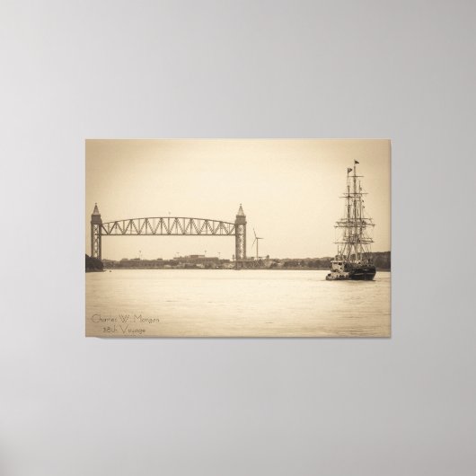 チャールズ・W・モーガン第38回航海 キャンバスプリント (正面)