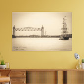 チャールズ・W・モーガン第38回航海 キャンバスプリント (インサイチュ (リビング))