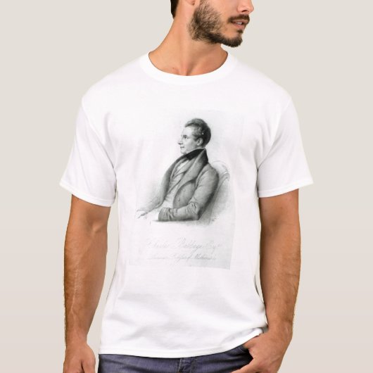 チャールズBabbage 1832年のポートレート Tシャツ (正面)