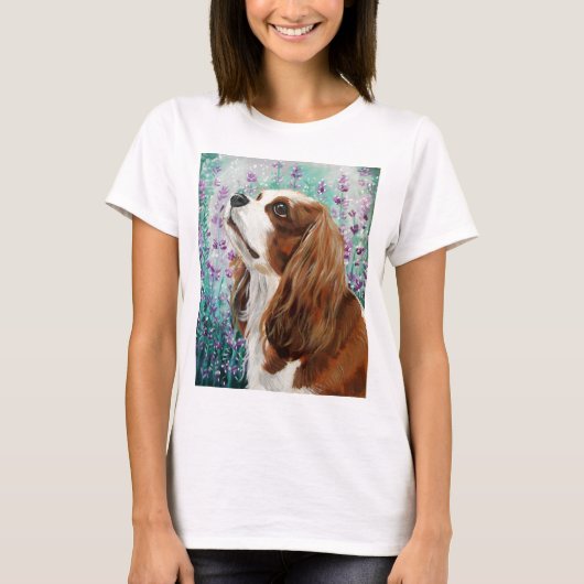 チャールズBlenheim無頓着な王スパニエル犬 Tシャツ (正面)