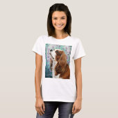 チャールズBlenheim無頓着な王スパニエル犬 Tシャツ (正面フル)