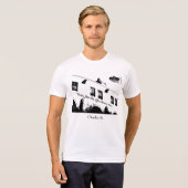 チャールズBukowski引用文(白い) Tシャツ (正面フル)