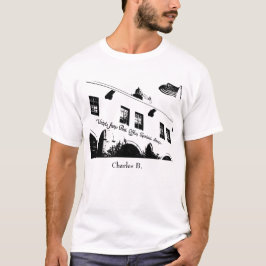 チャールズBukowski引用文(白い) Tシャツ