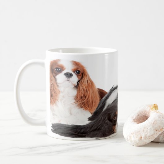 チャールズCavalier Spaniel王 コーヒーマグカップ (ドーナツ)