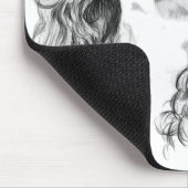 チャールズDrawing無頓着な王 マウスパッド (コーナー)