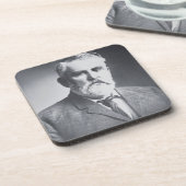 チャールズGoodnight (b/wの写真) コースター (左側)
