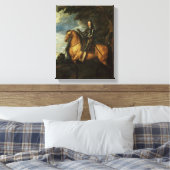 チャールズIの馬術ポートレートc.1637-38 キャンバスプリント (インサイチュ (寝室))