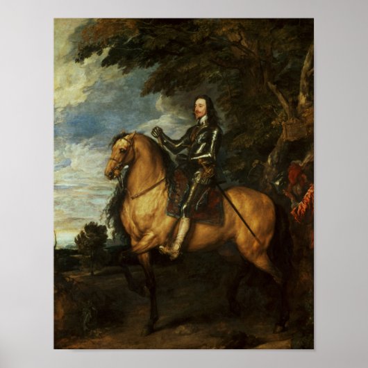 チャールズIの馬術ポートレートc.1637-38 ポスター (正面)