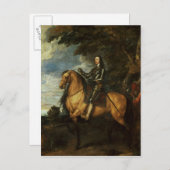 チャールズIの馬術ポートレートc.1637-38 ポストカード (正面/裏面)