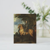 チャールズIの馬術ポートレートc.1637-38 ポストカード (スタンド正面)