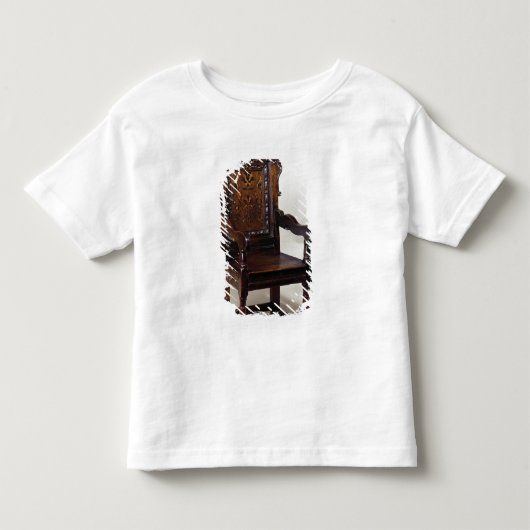 チャールズI肘掛け椅子、1600年代中頃 トドラーTシャツ (正面)