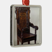 チャールズI肘掛け椅子、1600年代中頃 メタルオーナメント (右)