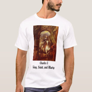 チャールズI、チャールズI王、聖者および殉教者 Tシャツ