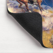 チャールズM.ラッセルループおよび速いHorses (1916年) マウスパッド (コーナー)