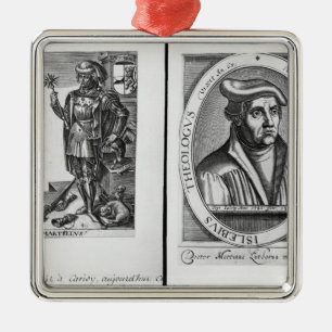 チャールズMartelおよびマーティンLuther メタルオーナメント