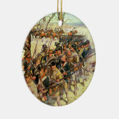チャールズMcBarron著Guilfordの裁判所の戦い セラミックオーナメント (右)