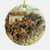 チャールズMcBarron著Guilfordの裁判所の戦い セラミックオーナメント (裏面)