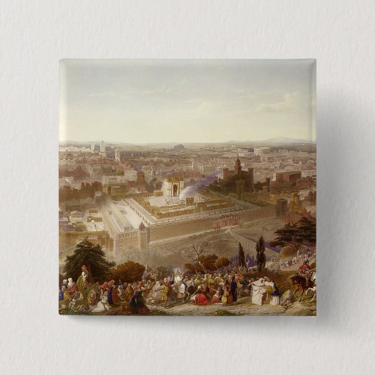 チャールズMotが刻む彼女の壮大さのエルサレム 缶バッジ (正面)