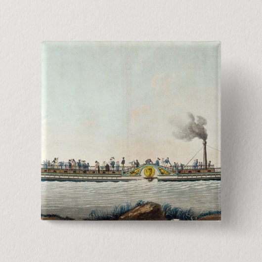 チャールズPhilippeの最初の蒸気船 缶バッジ (正面)