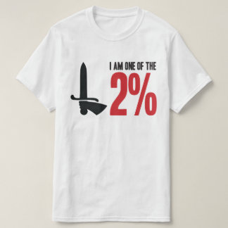 チャールトン・アスレティック赤くおよび黒い2% Tシャツ