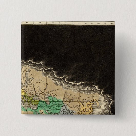 チャールマーニュ帝国814年を展示 缶バッジ (正面)