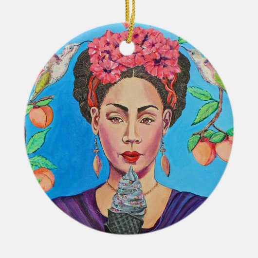 チャーレッド氷セラミックオーナメント セラミックオーナメント (正面)