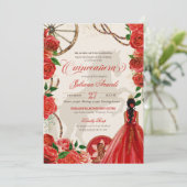 チャーロエレガントレッドロセスウエスタンランチキンセアニェラ 招待状 (スタンド正面)