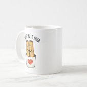 チャーロス・プンおもしろいが必要なもの コーヒーマグカップ (正面左)