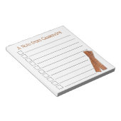 チャーロ生地パティシエベーカリースペインの食品 ノートパッド (アングル)