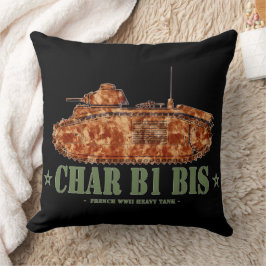 チャーB1 bis世界大戦2重フランスの戦車WWII クッション