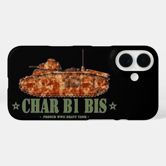 チャーB1 bis世界大戦2重フランスの戦車WWII Case-Mate iPhoneケース (裏面 (横))